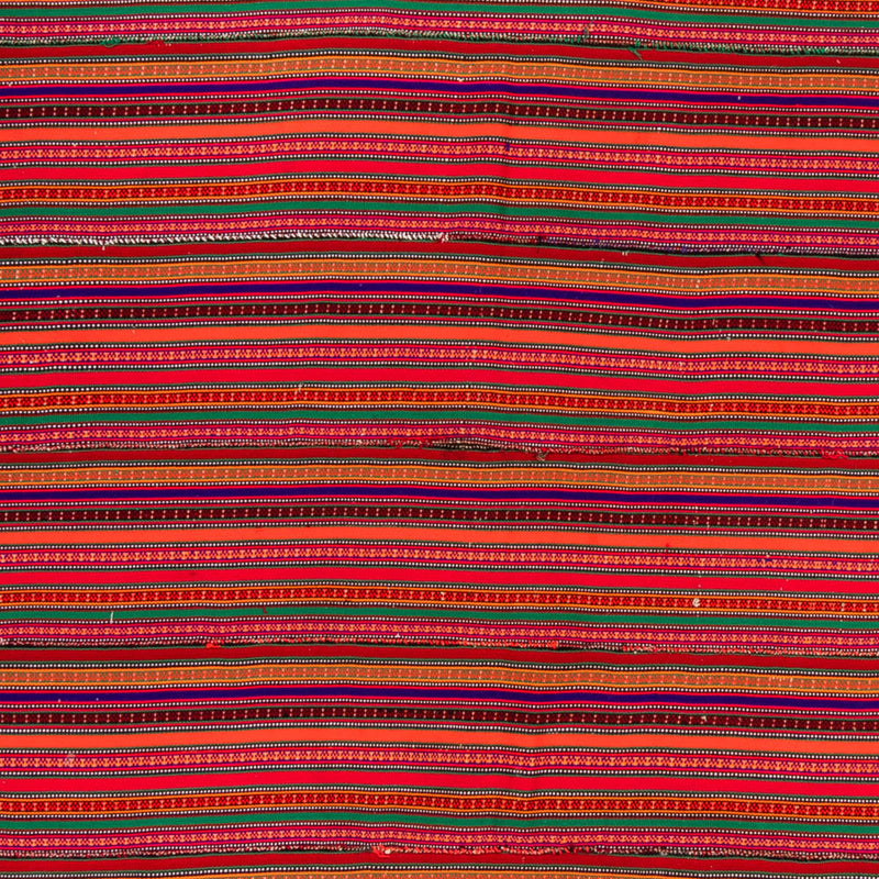 Kelim-tæppe - gammelt firkantet  - 240 x 238 cm - rød