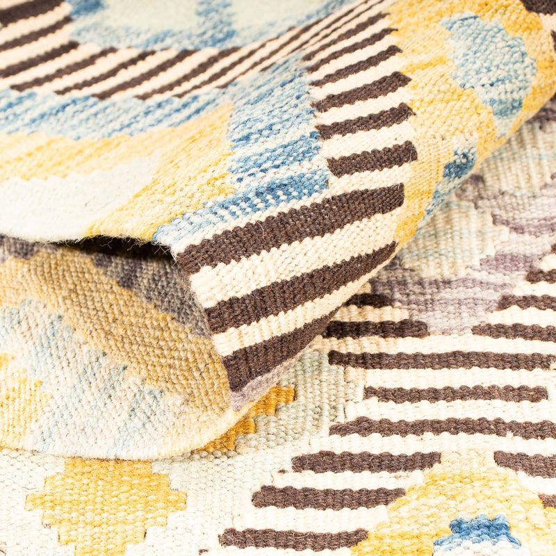 Kelim Carpet - Splash - 175 x 125 cm - flerfarvet