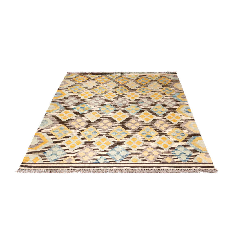 Kelim Carpet - Splash - 175 x 125 cm - flerfarvet