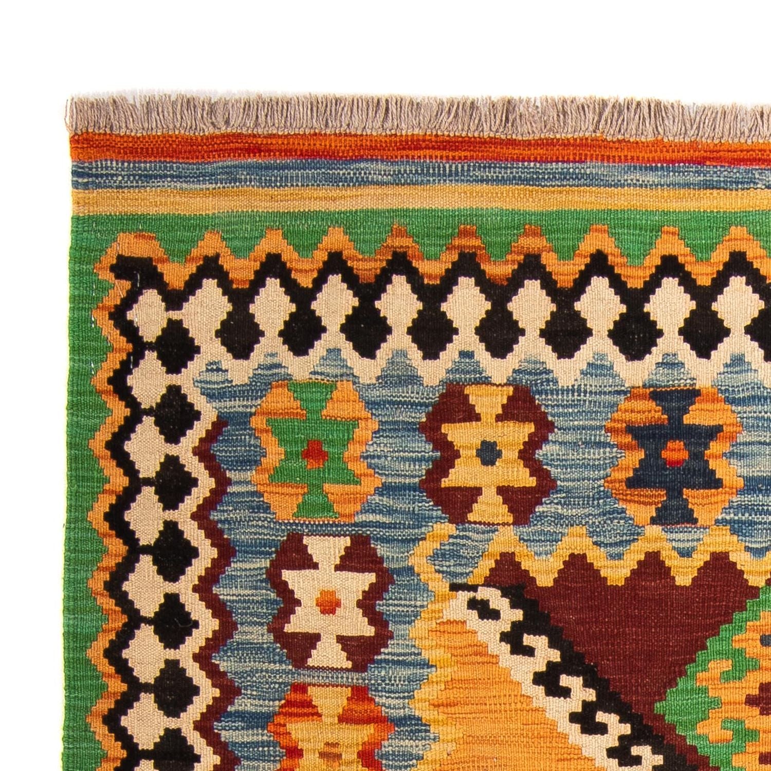Kelim Carpet - Splash - 178 x 127 cm - flerfarvet