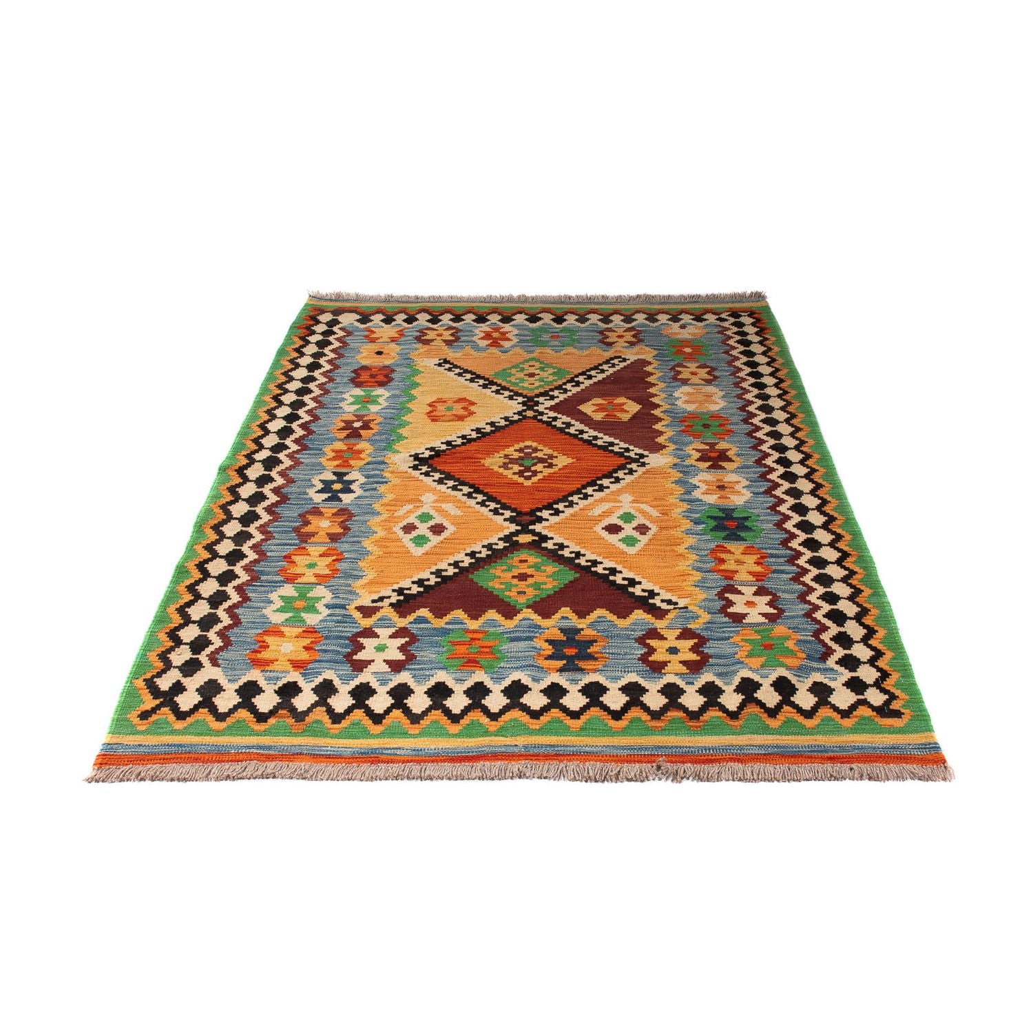 Kelim Carpet - Splash - 178 x 127 cm - flerfarvet
