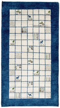 Gabbeh-tæppe - Indus - 162 x 92 cm - beige