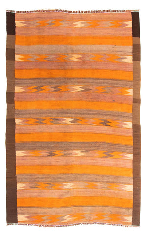 Kelim-tæppe - gammelt - 275 x 160 cm - flerfarvet
