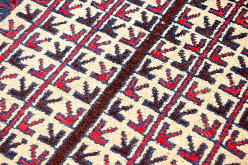 Baluch-tæppe - 130 x 75 cm - beige