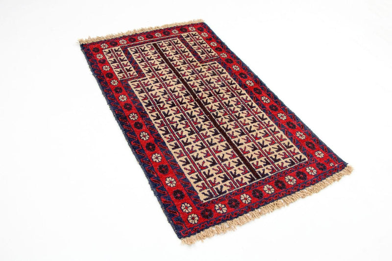 Baluch-tæppe - 130 x 75 cm - beige