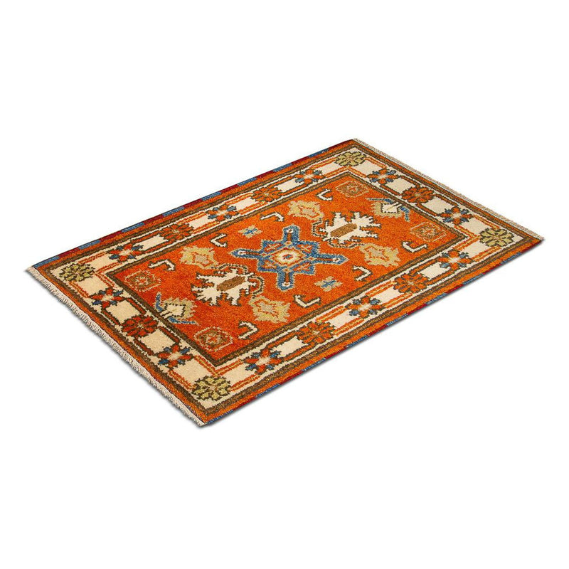 Orientalsk tæppe - 93 x 64 cm - orange