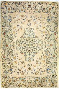 Persisk tæppe - Keshan - 420 x 290 cm - beige