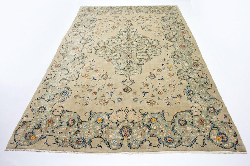 Persisk tæppe - Keshan - 420 x 290 cm - beige