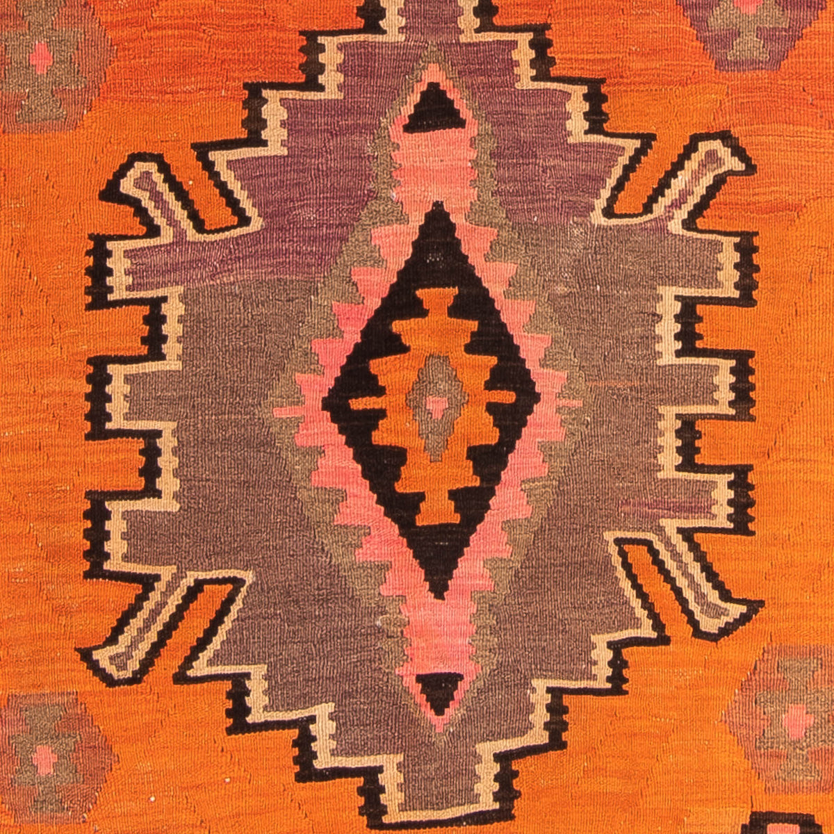 Løber Kelim-tæppe - gammelt - 265 x 135 cm - flerfarvet