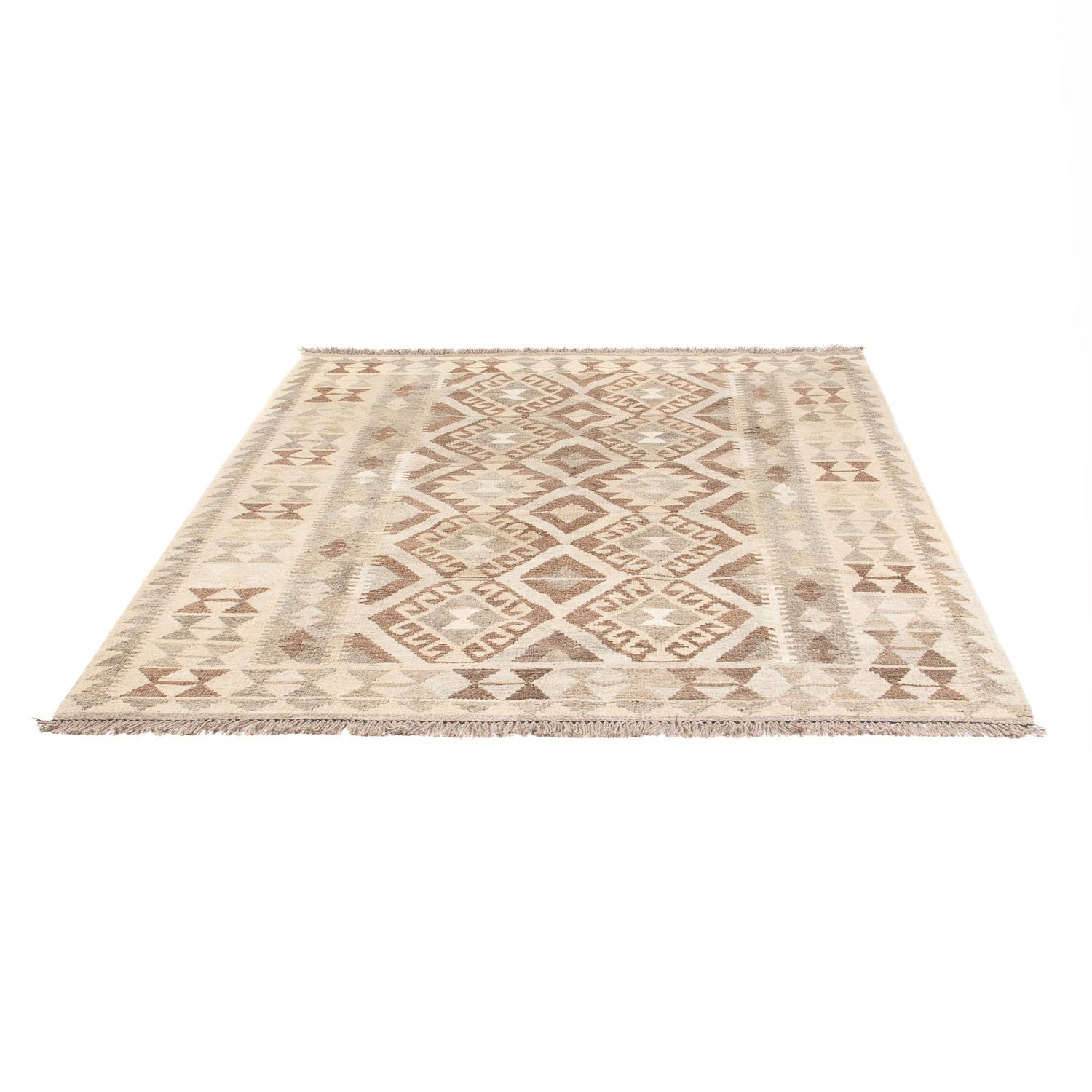 Kelim Carpet - Splash - 193 x 157 cm - natur