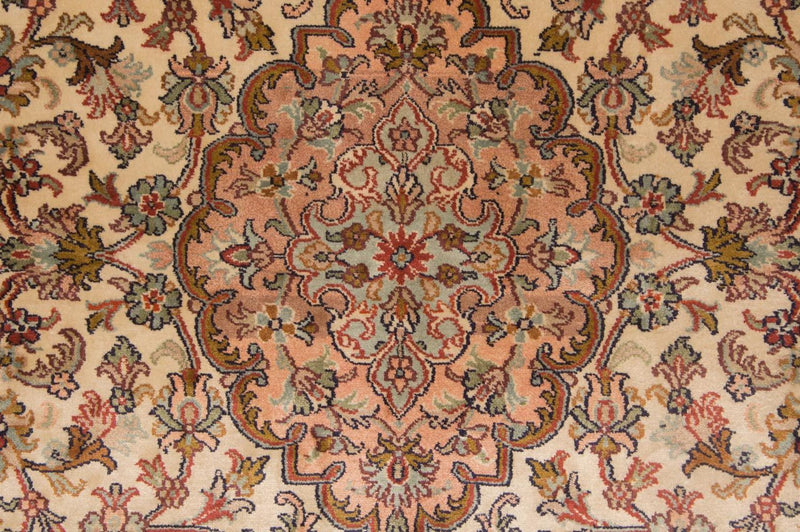 Silketæppe - Kashmir Silk - 164 x 94 cm - beige