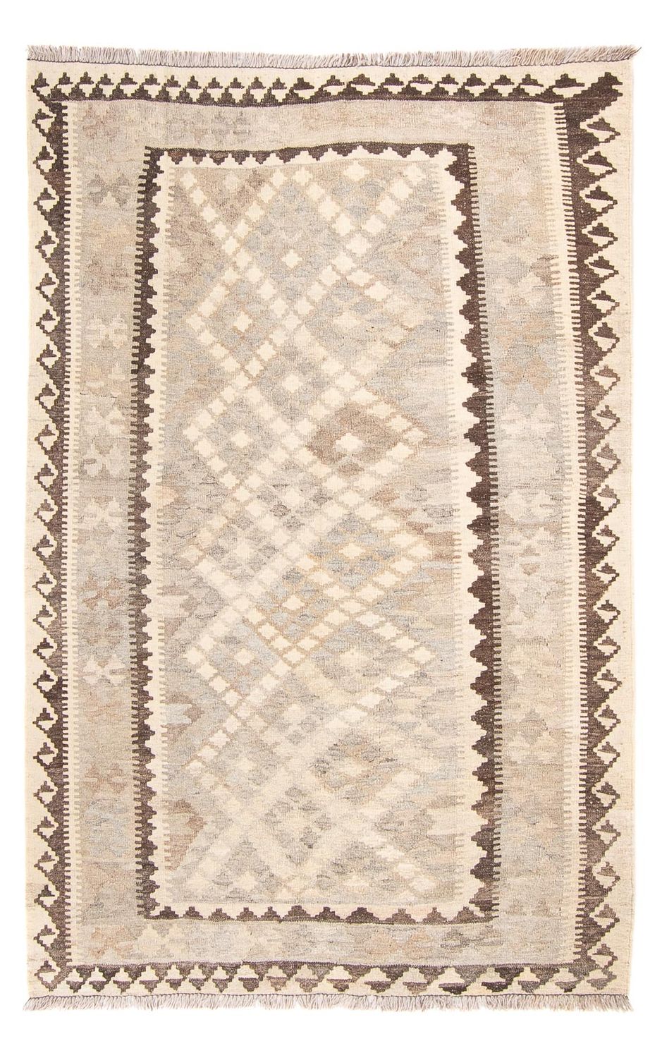 Kelim Carpet - Splash - 196 x 134 cm - natur