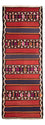 Løber Kelim-tæppe - gammelt - 380 x 135 cm - flerfarvet