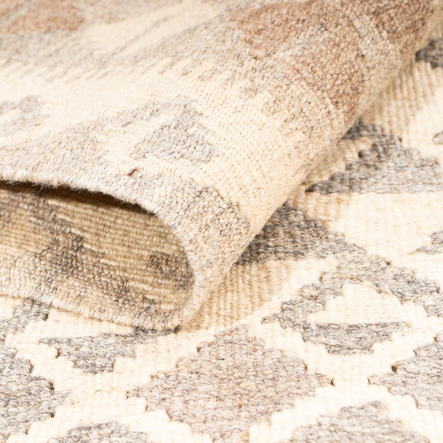 Kelim Carpet - Splash - 174 x 127 cm - lys brun