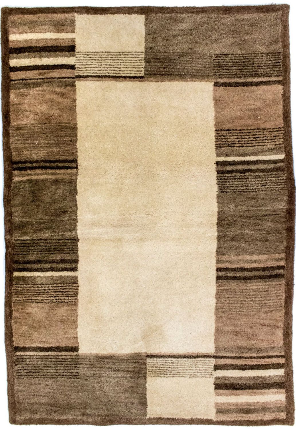 Uldtæppe - 196 x 139 cm - beige