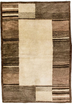Uldtæppe - 196 x 139 cm - beige