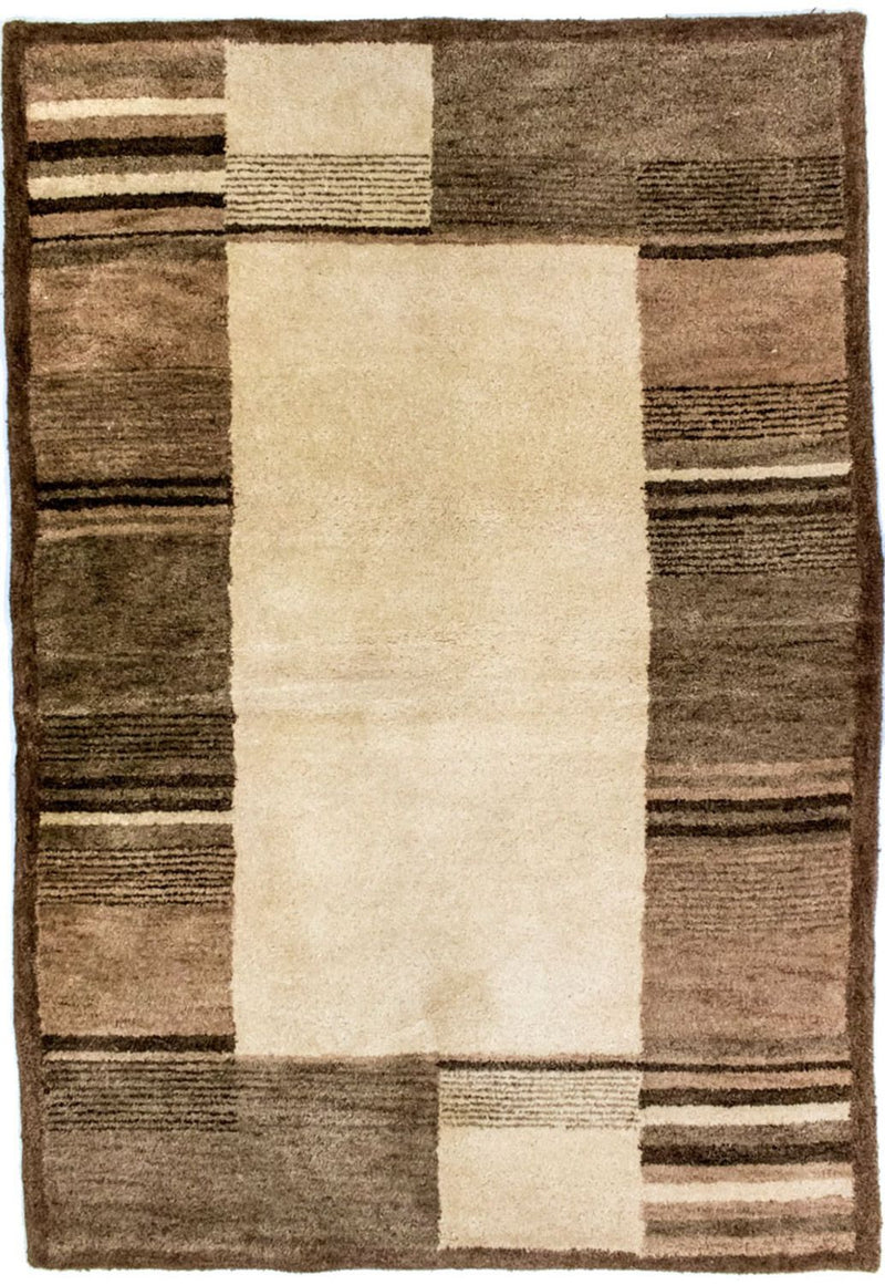 Uldtæppe - 196 x 139 cm - beige