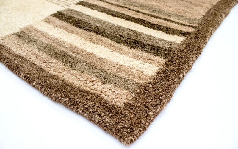 Uldtæppe - 196 x 139 cm - beige