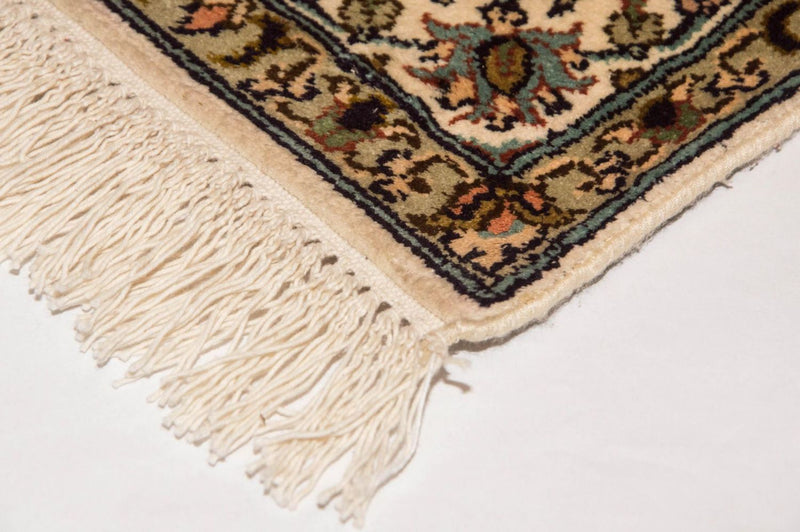 Silketæppe - Kashmir Silk - 95 x 62 cm - beige
