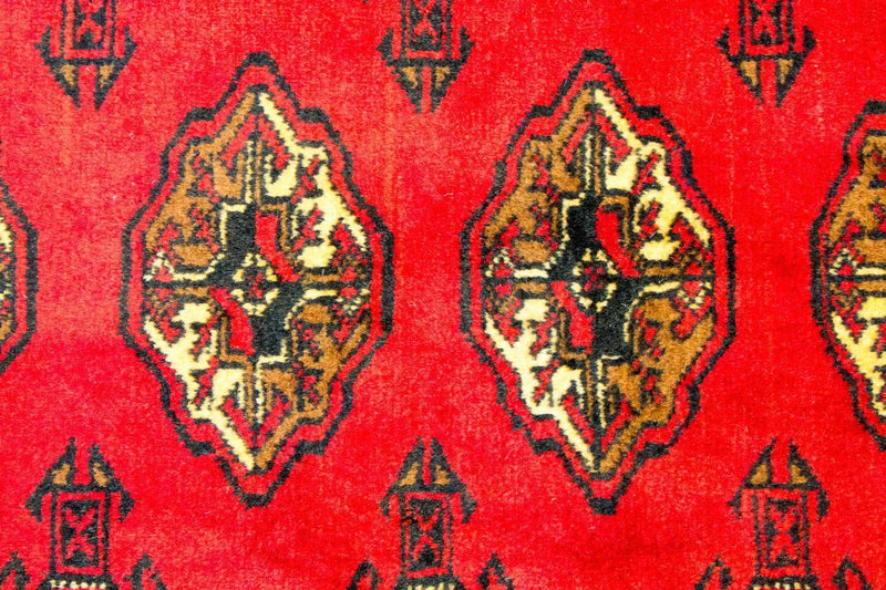 Turkaman-tæppe - 146 x 103 cm - rød