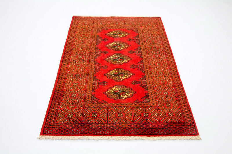 Turkaman-tæppe - 146 x 103 cm - rød