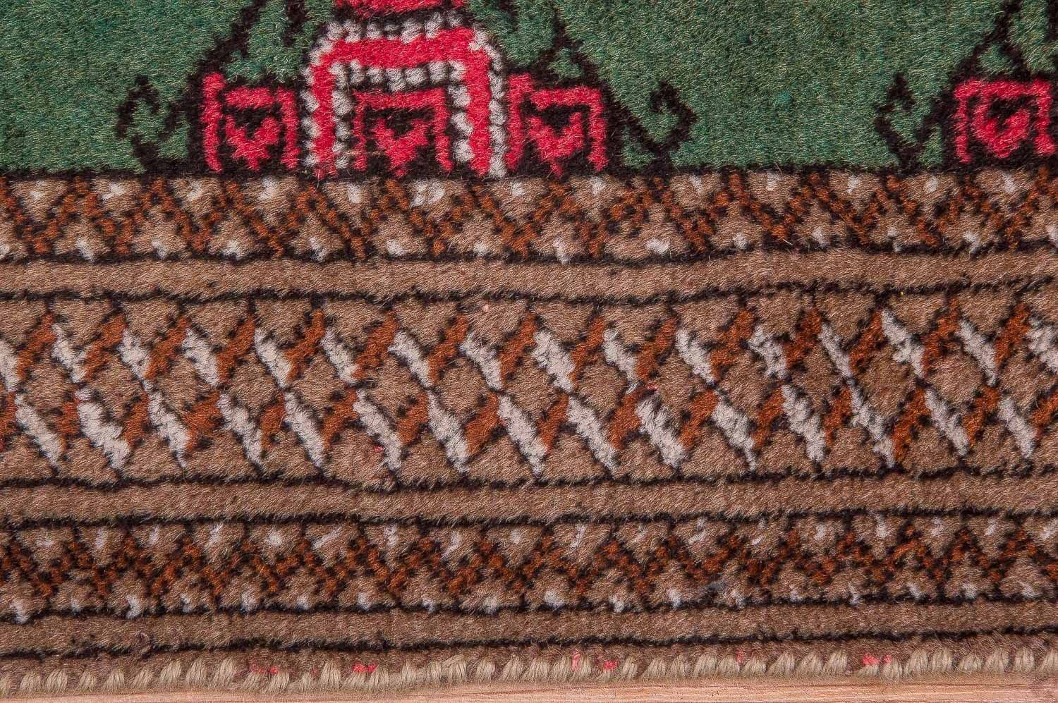 Turkaman-tæppe - 143 x 99 cm - grøn