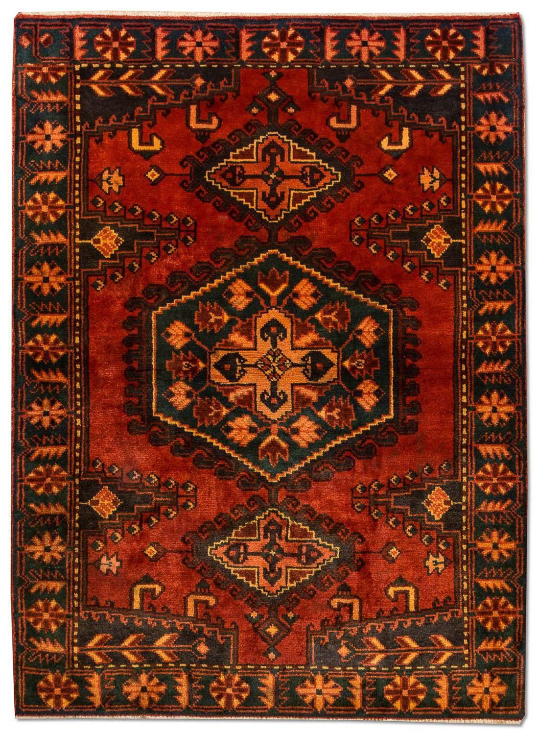 Persisk tæppe - Nomadisk - 157 x 113 cm - rust