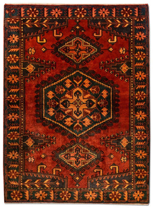 Persisk tæppe - Nomadisk - 157 x 113 cm - rust