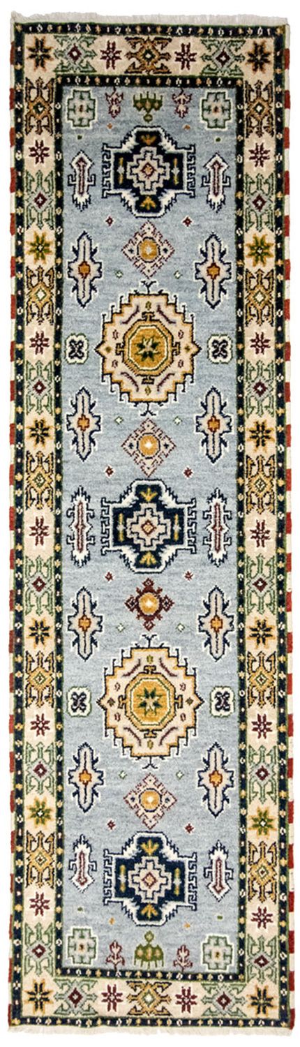 Løber Orientalsk tæppe - 300 x 82 cm - lyseblå
