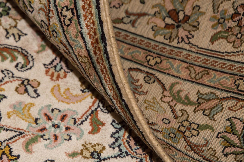 Silketæppe - Kashmir Silk - 148 x 93 cm - beige