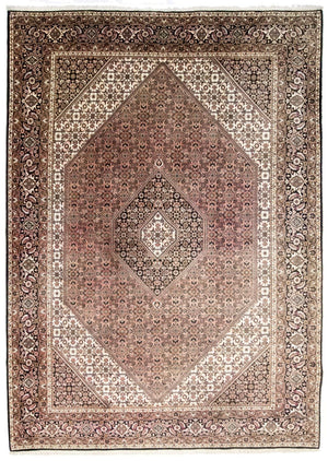 Persisk tæppe - Bijar - 350 x 250 cm - brun