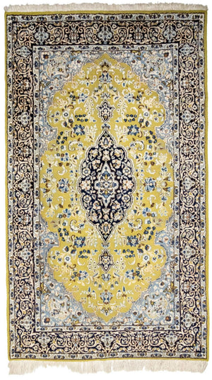 Persisk tæppe - Nain - Royal - 259 x 151 cm - lysegrøn