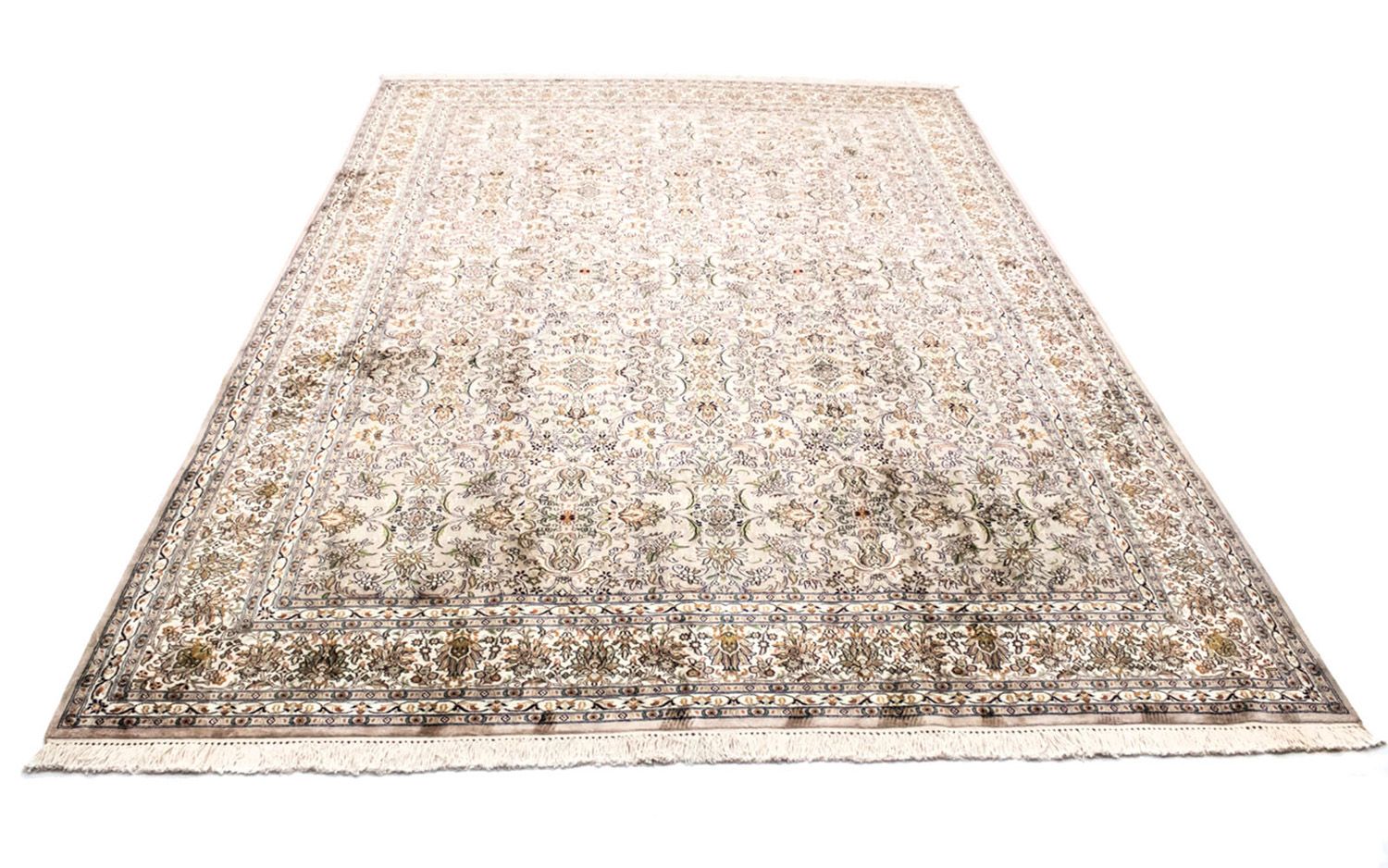 Silketæppe - Kashmir Silk - 308 x 204 cm - beige