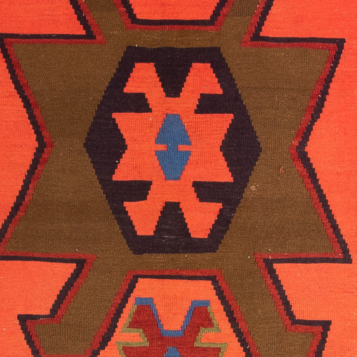 Løber Kelim-tæppe - gammelt - 335 x 150 cm - flerfarvet