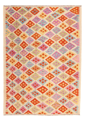 Kelim Carpet - Splash - 168 x 125 cm - flerfarvet
