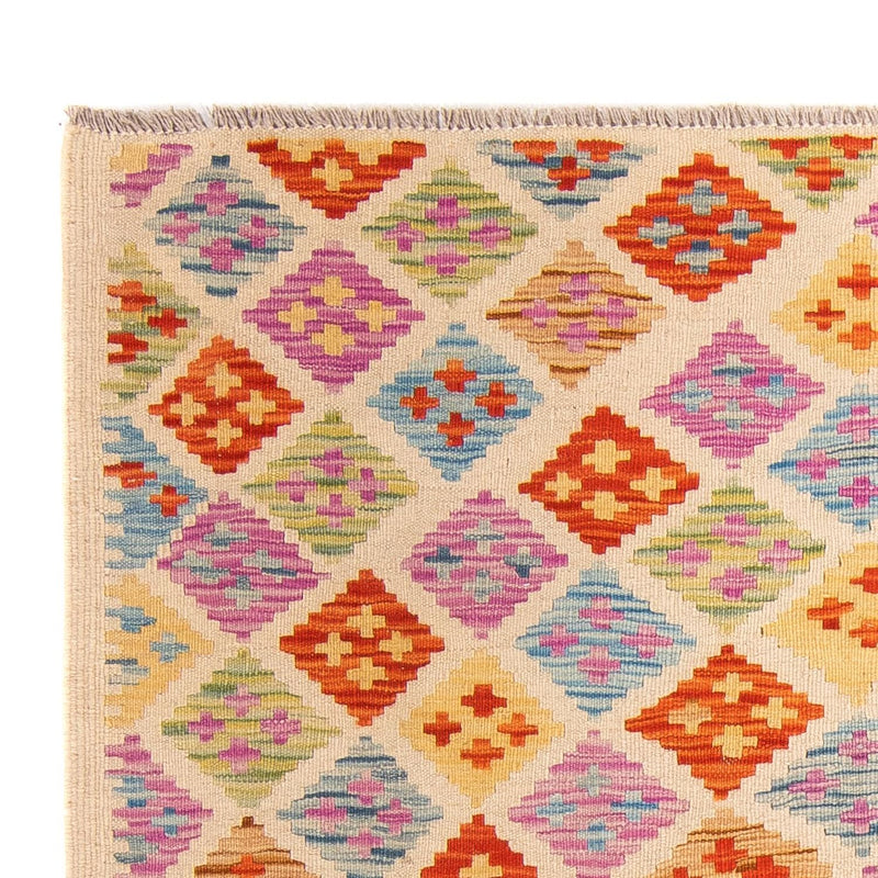Kelim Carpet - Splash - 168 x 125 cm - flerfarvet