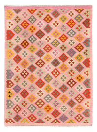 Kelim Carpet - Splash - 204 x 148 cm - pink