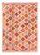 Kelim Carpet - Splash - 204 x 148 cm - pink