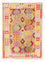 Kelim Carpet - Splash - 203 x 148 cm - flerfarvet