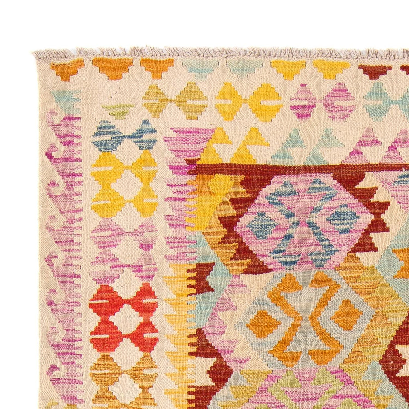 Kilim Maimana Tæppe 203x148cm - Uldtæppe