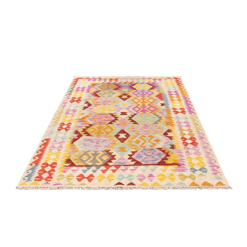 Kelim Carpet - Splash - 203 x 148 cm - flerfarvet