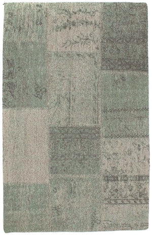 Patchwork-tæppe - 94 x 62 cm - flerfarvet