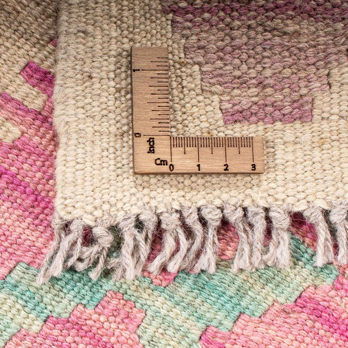 Kelim Carpet - Splash - 175 x 130 cm - pink