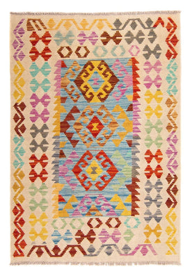 Kelim Carpet - Splash - 146 x 100 cm - flerfarvet