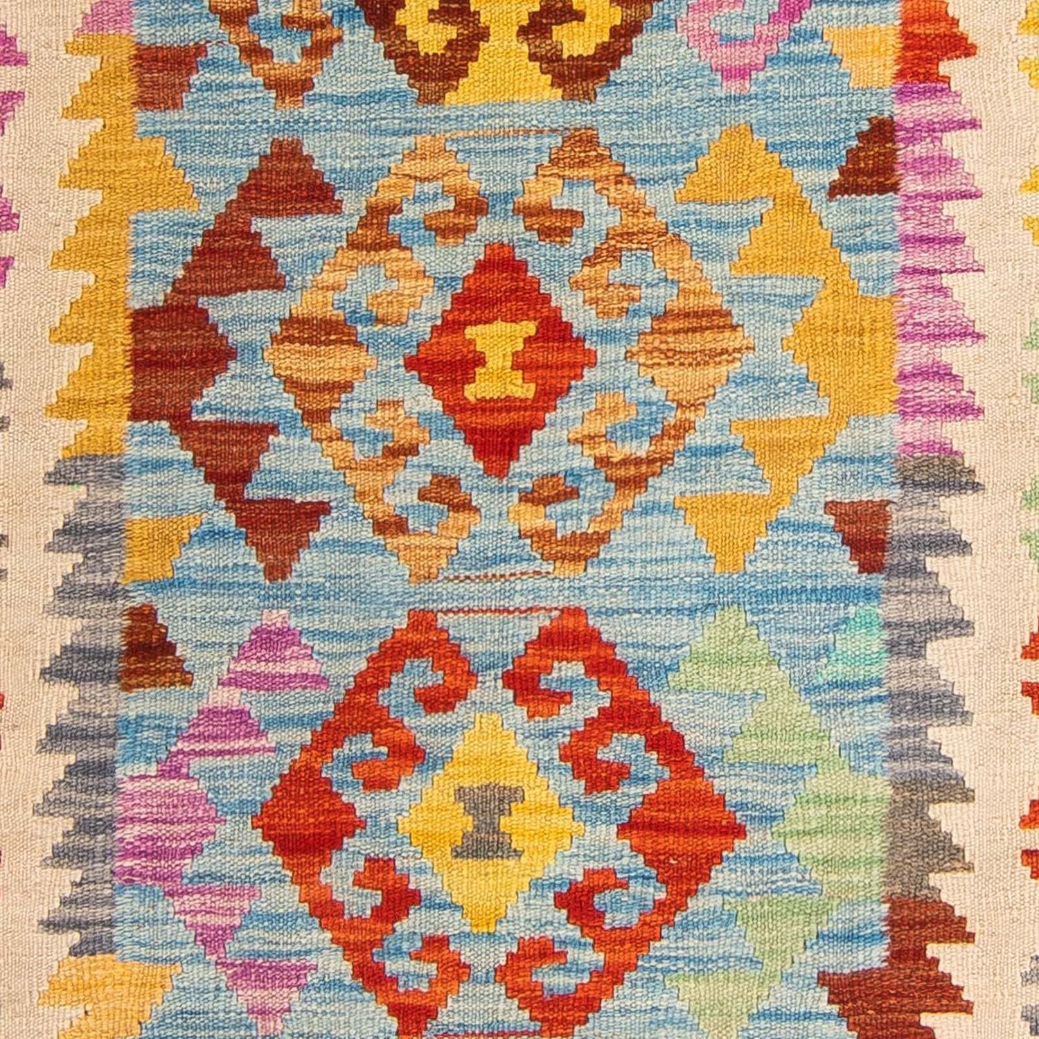 Kelim Carpet - Splash - 146 x 100 cm - flerfarvet