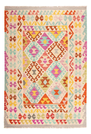 Kelim Carpet - Splash - 178 x 123 cm - flerfarvet