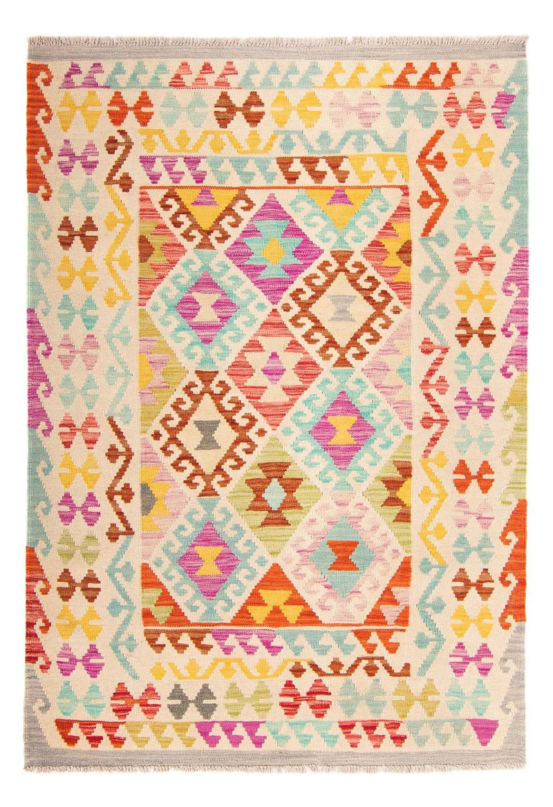 Kelim Carpet - Splash - 178 x 123 cm - flerfarvet