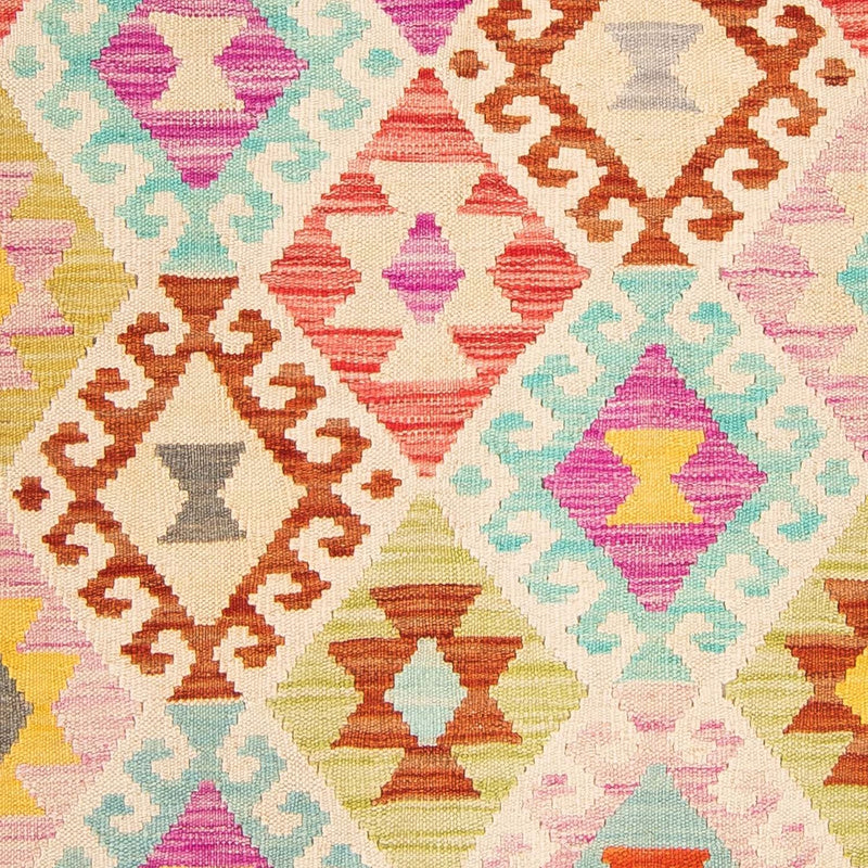 Kelim Carpet - Splash - 178 x 123 cm - flerfarvet