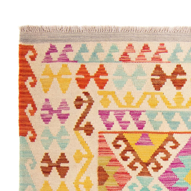 Kelim Carpet - Splash - 178 x 123 cm - flerfarvet