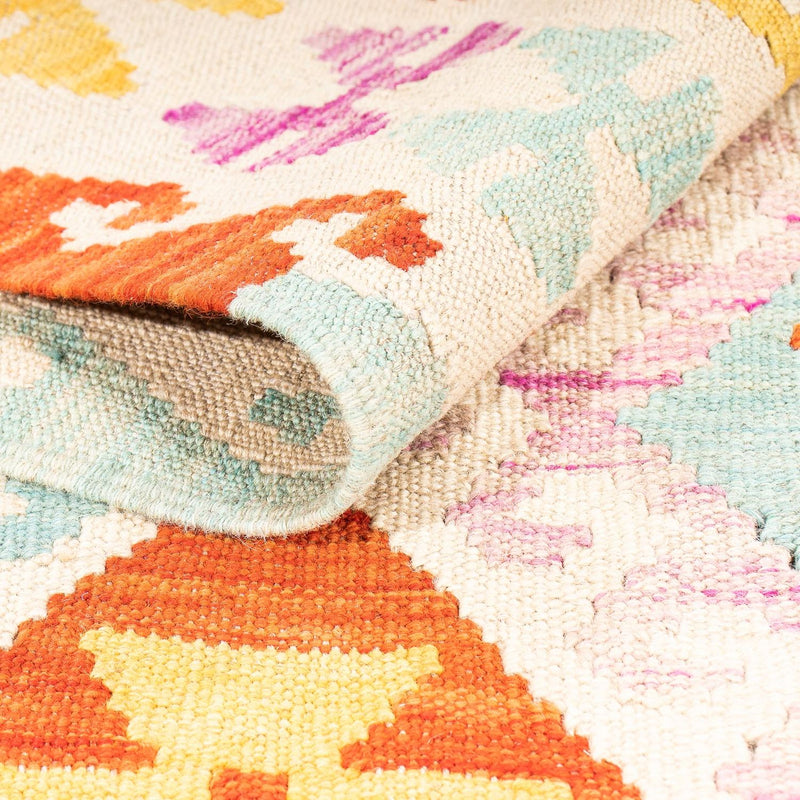 Kelim Carpet - Splash - 178 x 123 cm - flerfarvet